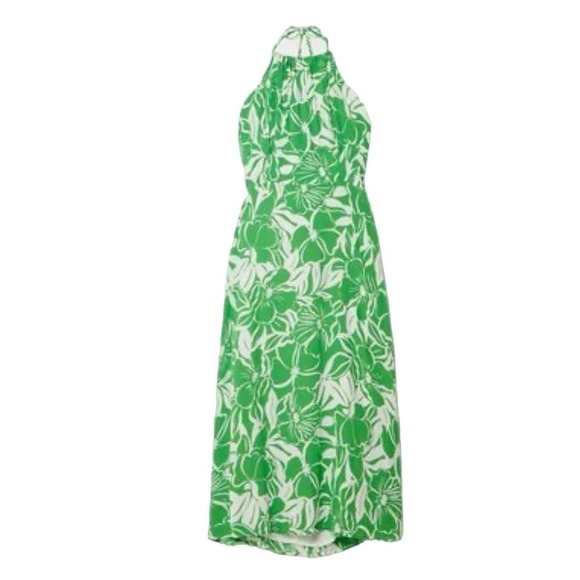 Faithfull the Brand Dresses & Skirts - Faithfull The Brand Taormina Floral Crepe Halter Neck Midi Dress